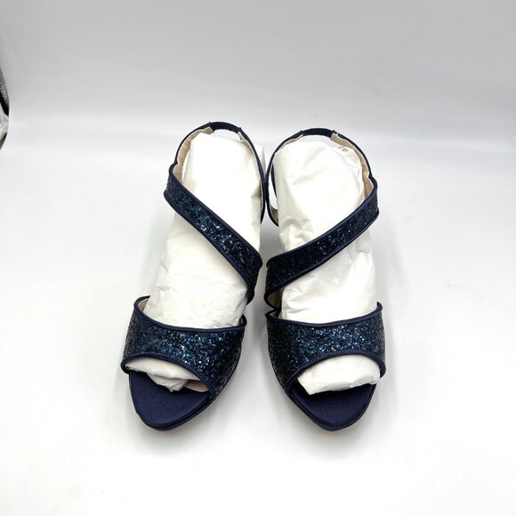 Touch Ups‎ Womens Size 6 Reagan Navy Blue Dress Sandals Heels Shoes 4125M - Picture 2 of 13